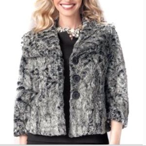 Cabi Chinchilly faux fur jacket